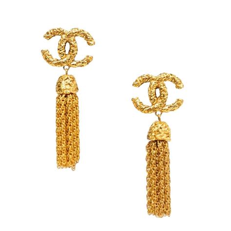 vintage chanel tassel earrings|antique Chanel earrings.